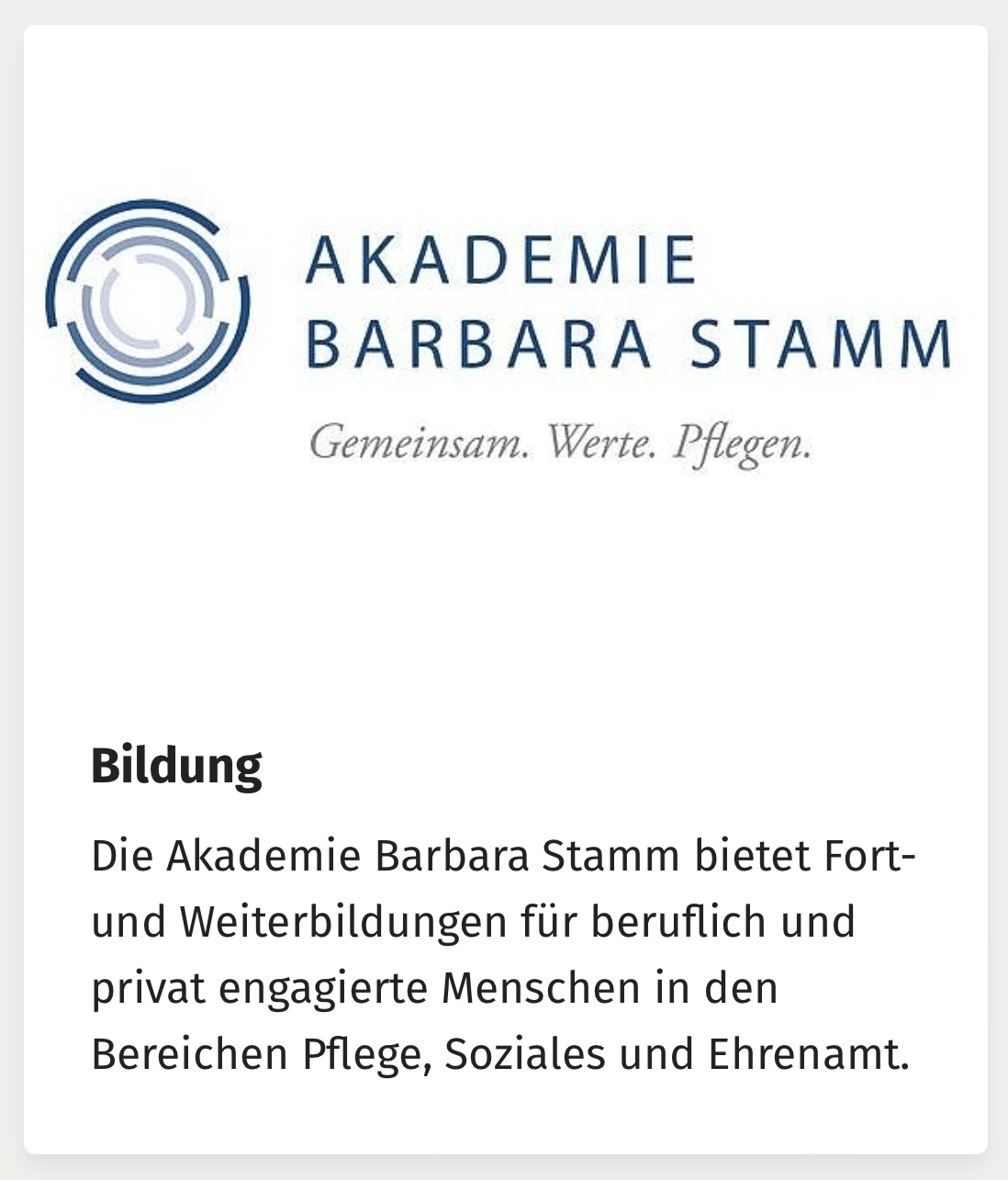 Akademie Barbara Stamm