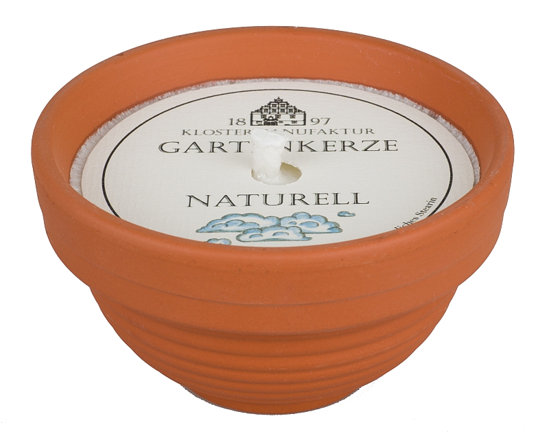 Gartenkerze -Naturell-