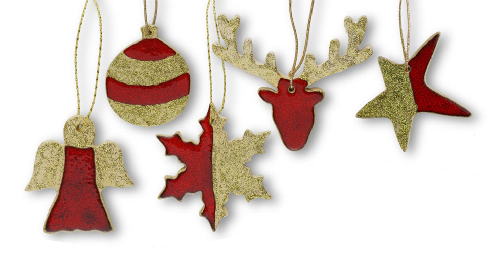 Weihnachtsfunkeln - rot-gold -